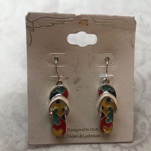 Final Sale - Multi Colored Flip Flip Earrings